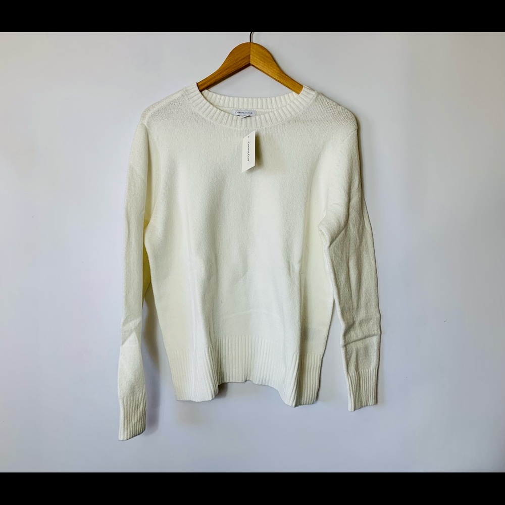 Charter Club White Whimsy Sweater -NWT